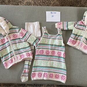 3/6 mos & 3T matching Gymboree Hooded Jacket Set